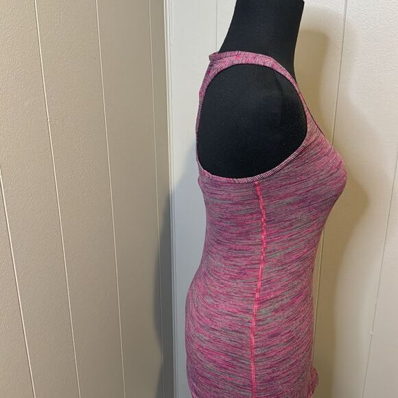 Lululemon marled multi color stretch long racerback tank. - Picture 3 of 6
